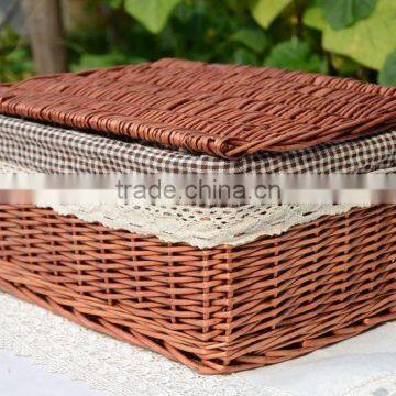 2016 New Design Willow Material Wicker Suitcase for Home Decoration photo-3