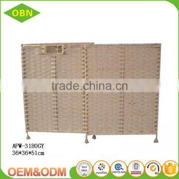 Woven Folding Rectangular Laundry Hamper photo-2