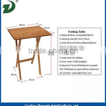 New Style Wooden Folding Table With Painting photo-4