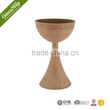 Fashionable Cup Shape Ceramic Tall Garden Planter