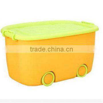 38L Small Size Hot Sale Waterproof Wheeling Plastic Toy Storage Box With Lid photo-5