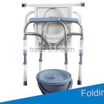 Lightweight Economy Folding Commode Chair Portable Toilet With Pan H0200 photo-3