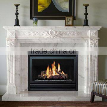 New design modern simple marble fireplace