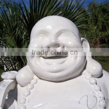 China Factory Supply Religious Fengshui Stone Carvings and Sculptures Natural Marble Maitreya Buddha photo-6