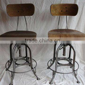 industrial look swivel barstool ,VINTAGE TOLEDO BARSTOOL MX-0280H