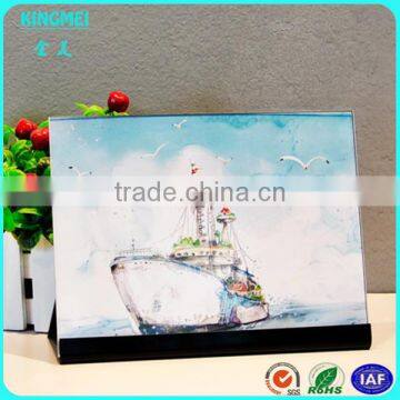 KM-VP83 Unique S Shape Servicing Crooked Perspex Poster Frame With Clear Color photo-6