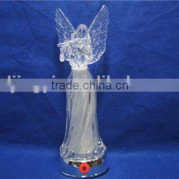 2016 Newest Design Acrylic Angel With LED Changing Color and Christmas Music photo-3