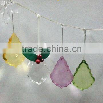 hot sale craft beauty clear acrylic crystal beads hanging ornament