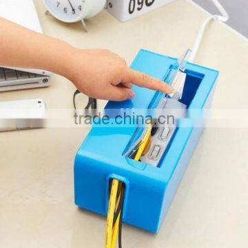 Multi Power Plug Socket Anti-dust Storage Box Cable/Wire/Cord Organizer Box photo-4