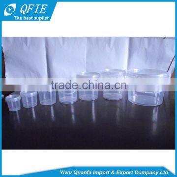 Wholesale 1 Litre Empty Transparent and White Plastic Buckets With Lip photo-4