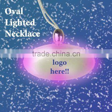 [Super Deal] Oval Shaped Flashing Necklace