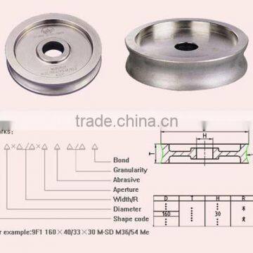 Electroplated Diamond paralell grinding wheels with Arc