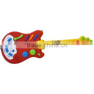 2015 rocking toy guitar with music and light, cheap guitar toy from ICTI manufacturer in dongguan China