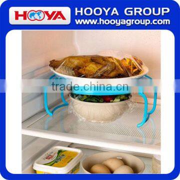 New Useful 4 in 1 Microwave Support Microwave Folding Tray Holder Round Plate Double Mat Layer photo-6