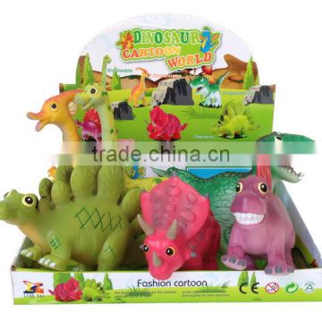 new item safe material plastic cartoon mini dinosaur toys with EN71