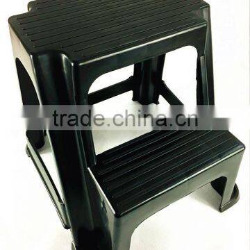 2-Step Plastic Stool With Non-Slip Step Treads, Double Step Stool photo-2