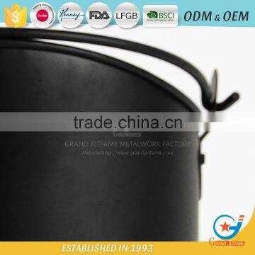 Fireplace Accessories Ash Coal Bucket Powder Coated Black Fire Coal Metal Ash Bucket photo-6