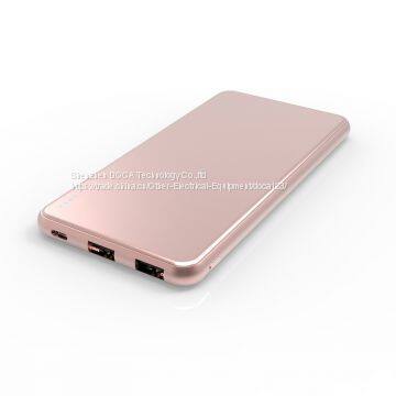 Портативный аккумулятор на базе алюминия с двойным выходом USB и высокой емкостью