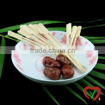 natural bamboo barbecue meat skewers with handle