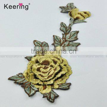 Iron-on Flower Embroidery Patch for Clothes Shoes Hats Scarf Accessories photo-2