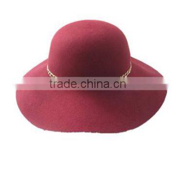 Wool Fashion New Vintage Women Fedora wool Cloche Hat