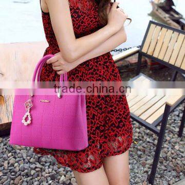 New fashion PU leather women lady's tote hand bag portable shoulder crossbody bag