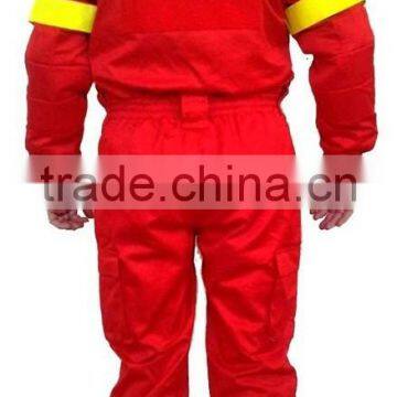 Mens Button Front hi Vis Fire Retardant Workwear Coverall Suit photo-2