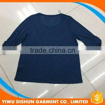 Stock Apparel Men Long Sleeve Slub Cotton T-shirt photo-2