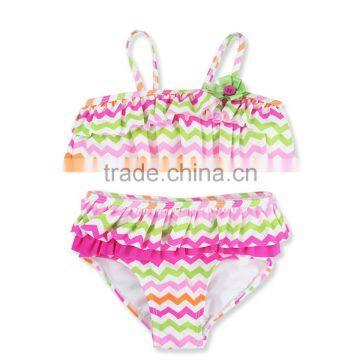 2pcs Latest Fashion Children's Swimwear Hot Sexy Photos Baby Girl Bikini Swimwear 2017 photo-2