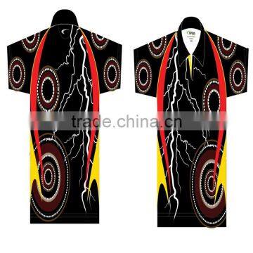 New design cheap sublimation mens darts shirts printing