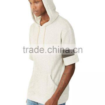 Mens French Terry Short Sleeve Hoodie photo-3