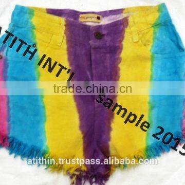 Ladies Tie Die Shorts photo-2