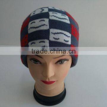 100% Acrylic Comfortable Hip Hop Knitted Beanie Hat