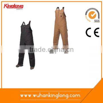 China supplier bib overall with elastic waist for unisex