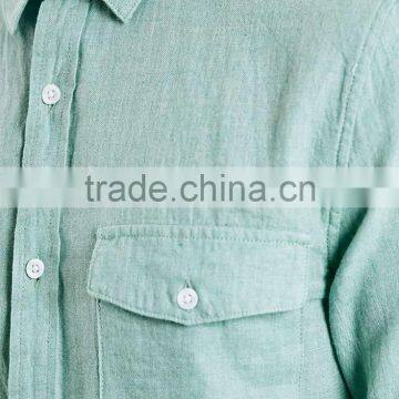 2016 Latest Dress Designs Mens Hemp Dress Linen Shirts photo-2