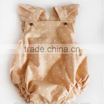 Newborn Baby Clothes Flutter Sleeve Light Color Ruffle Wholesale Boutique Fashion Girl Romper