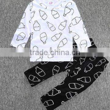 New 2 Piece Baby Clothes Set Girl Pants Blouse Infant Clothing Newborn Baby Clothing Sets Boy Cotton Little Monster photo-4