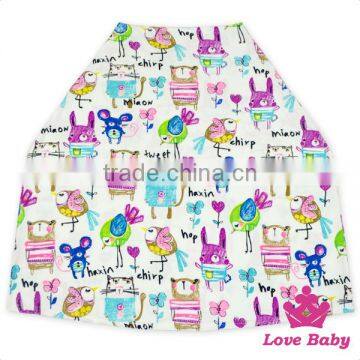 CT-83 Lovebaby Yiwu Wholesale Muti Purpose White Fabric Printed Animal Baby Car Covers photo-6