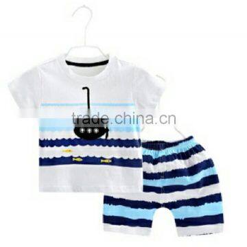 children clothing sets colourful printed summer cotton short sleeve clothing sets