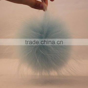 Myfur Random Colorful Genuine Raccoon Fur Pom Poms Attach Hat photo-4