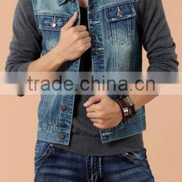 Men's sleeveless denim shirt