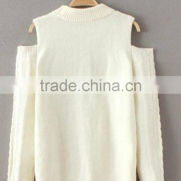EY0860S Hot Sale 2016 Women Long Sleeve Off-Shoulder Knitted Pullover Sweater photo-4