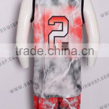 Cool Style Sublimation Basketball Jerseys Fashion Basketball Shirt White and Blue Color Basketball Jersey for Men photo-2