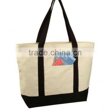 Hot Sell Fashion Canvas Beach Bag Rope Handle Tote Bag for Women photo-3