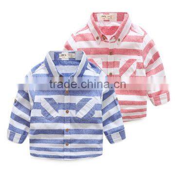 Hot Design Kids Boys Spring Striped Shirt