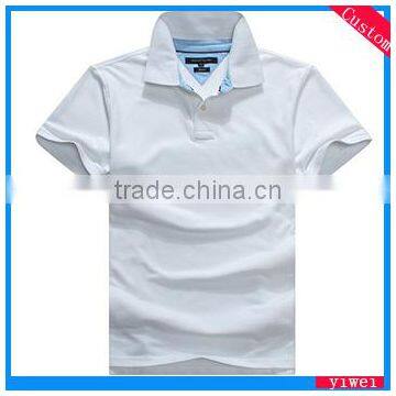 OEM custom design cotton white polo shirt on sale