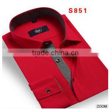 Men's Fashion Casucal Short Sleeve Cotton Denim Shirt 2015 Spring Summer photo-3