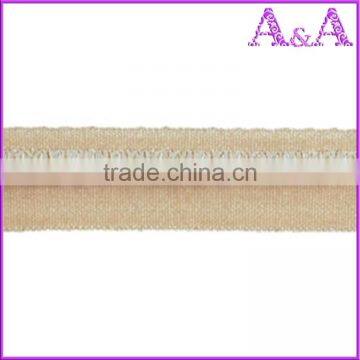 Spandex/Nylon 17mm Bra Picot Elastic Lace Binding Tape