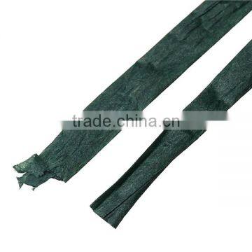 Raffia Paper Jewelry Ribbon Cord Dark Green 0.2mm, 4.0mm-8.0mm, 2 Rolls (Approx 20 M/Roll) photo-2