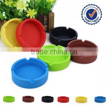 pocket portable silicon round ashtray